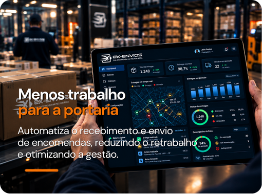 Menos trabalho para a portaria - Automatiza recebimento e envio